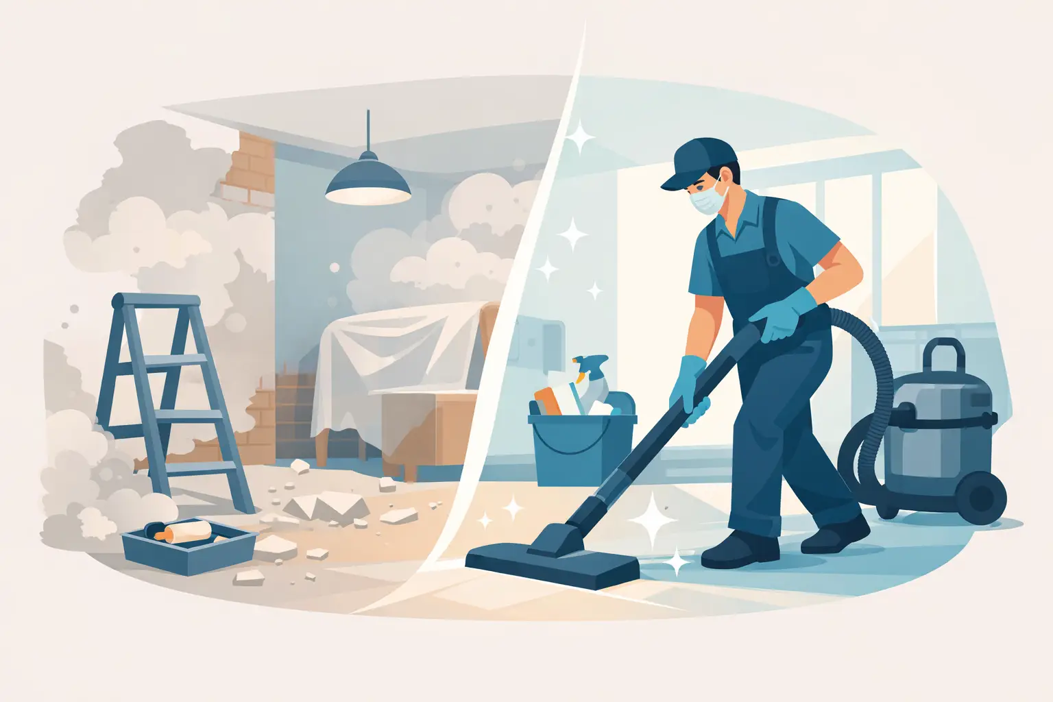 After Renovation Dust Removal Done Properly