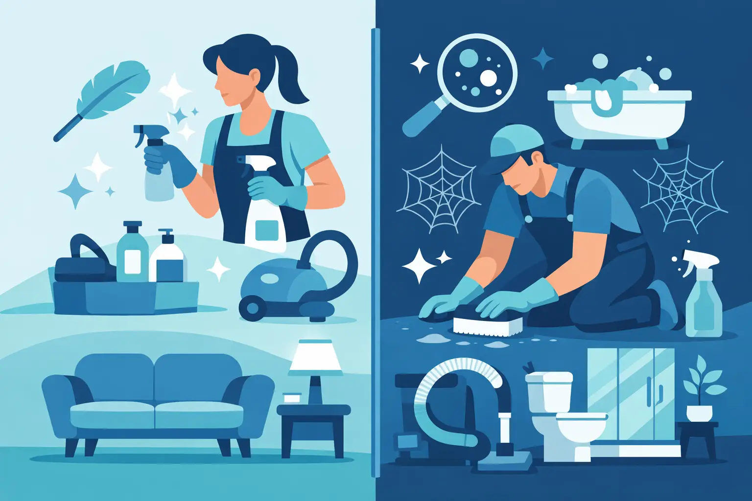 Deep Cleaning vs Regular Cleaning Explained