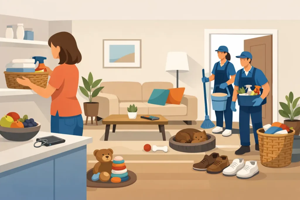 How to Prepare for House Cleaners Before They Arrive