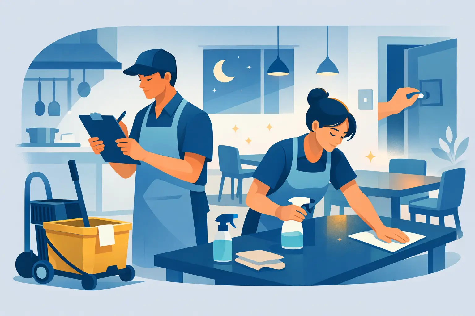 Restaurant Cleaning Closing Checklist