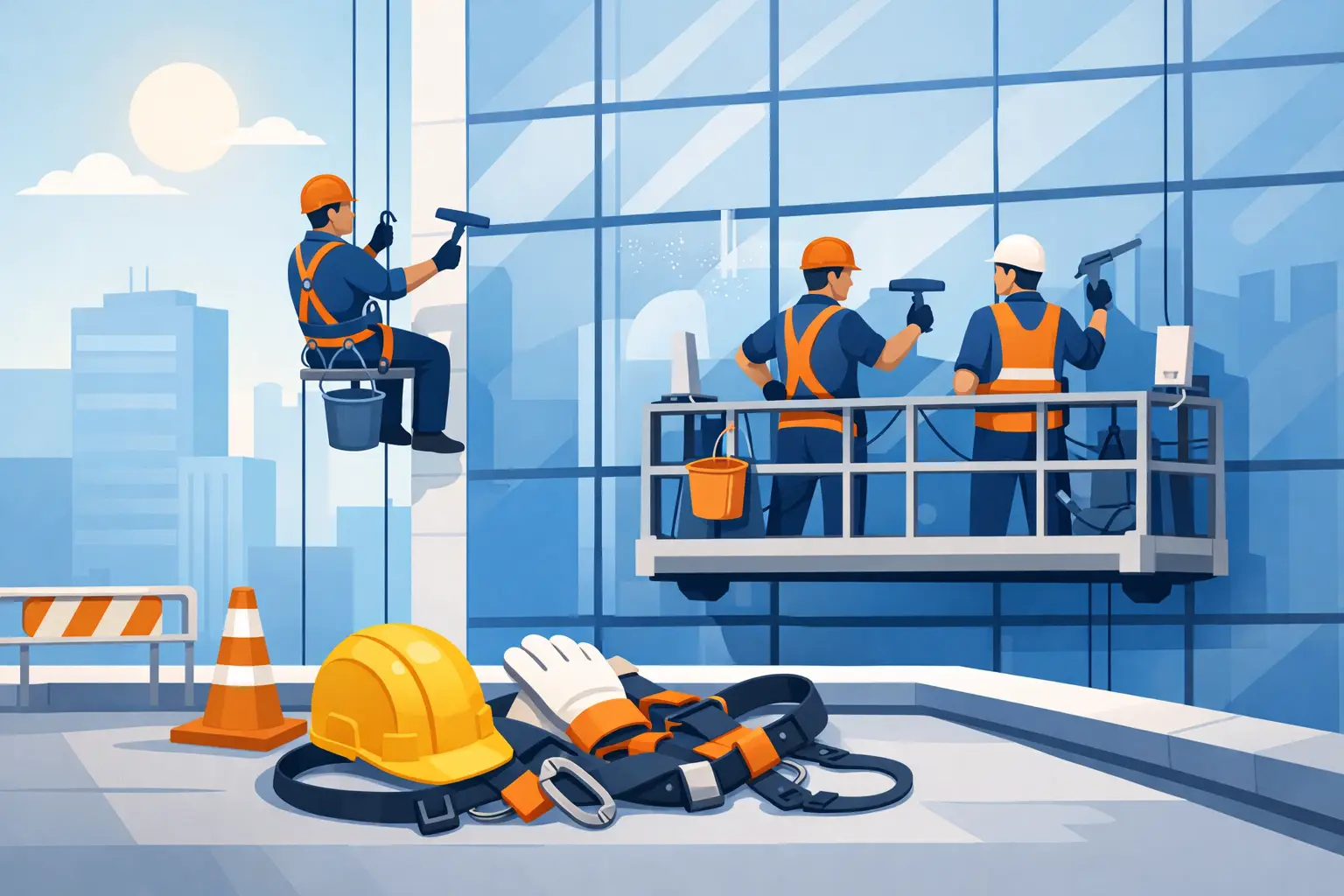 A Commercial Window Cleaning Safety Guide