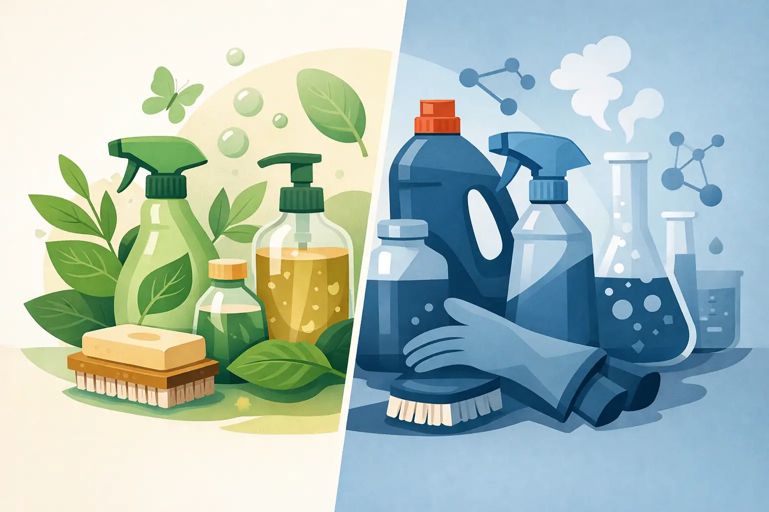 Eco Cleaning Products Versus Chemical Cleaners
