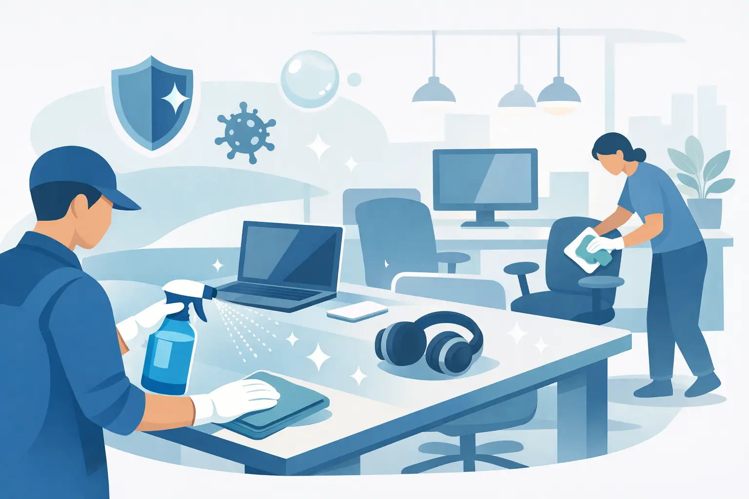 How to Sanitise Shared Workspaces Properly