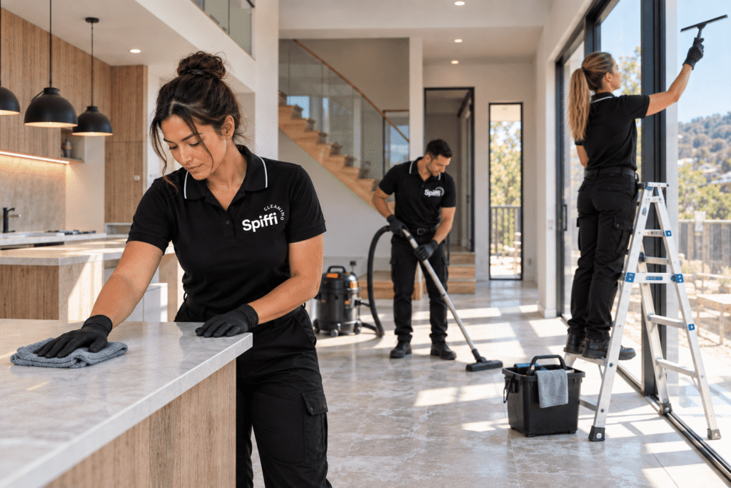 Spiffi Cleaning team providing professional after-renovation cleaning in Adelaide.