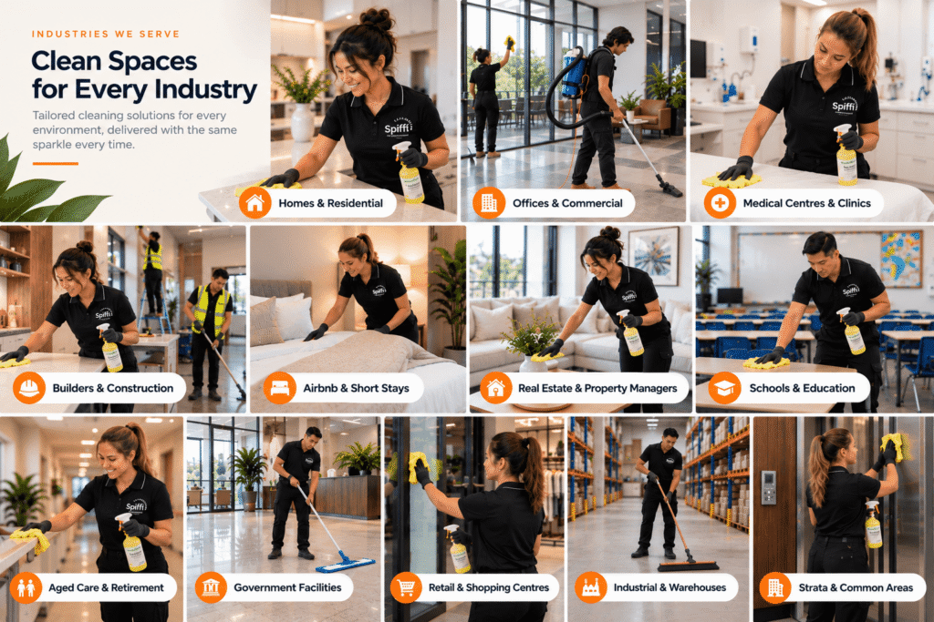 Spiffi Cleaning services for homes, offices and businesses across Adelaide.